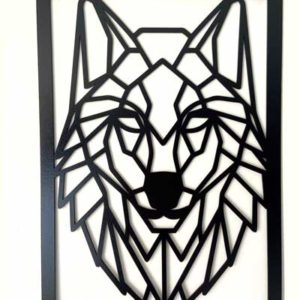 Cuadro decorativo lobo, cuadros en mdf, cuadro de animales salvajes, wolf